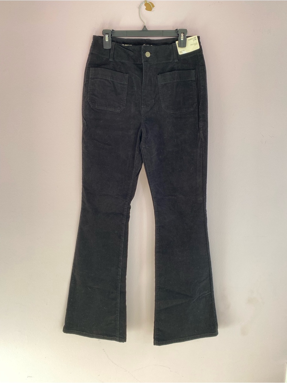 Brand new! a.n.a Black corduroy flare pants. High rise. Women’s size 10